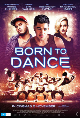 Born to Dance poster with funky looking dancers making shapes.